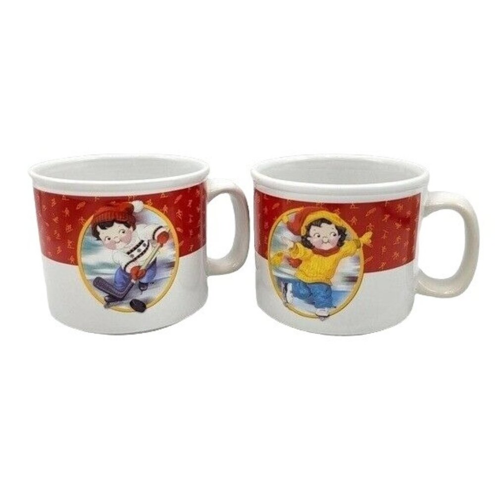 Campbell's US Olympic 2 Mugs Limited Edition Salt Lake City Skater Soup 2002